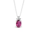 Collana rubino e diamante Di Leo PD176/DR